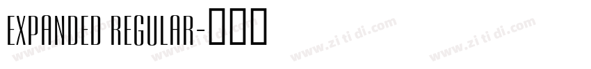 Expanded Regular字体转换